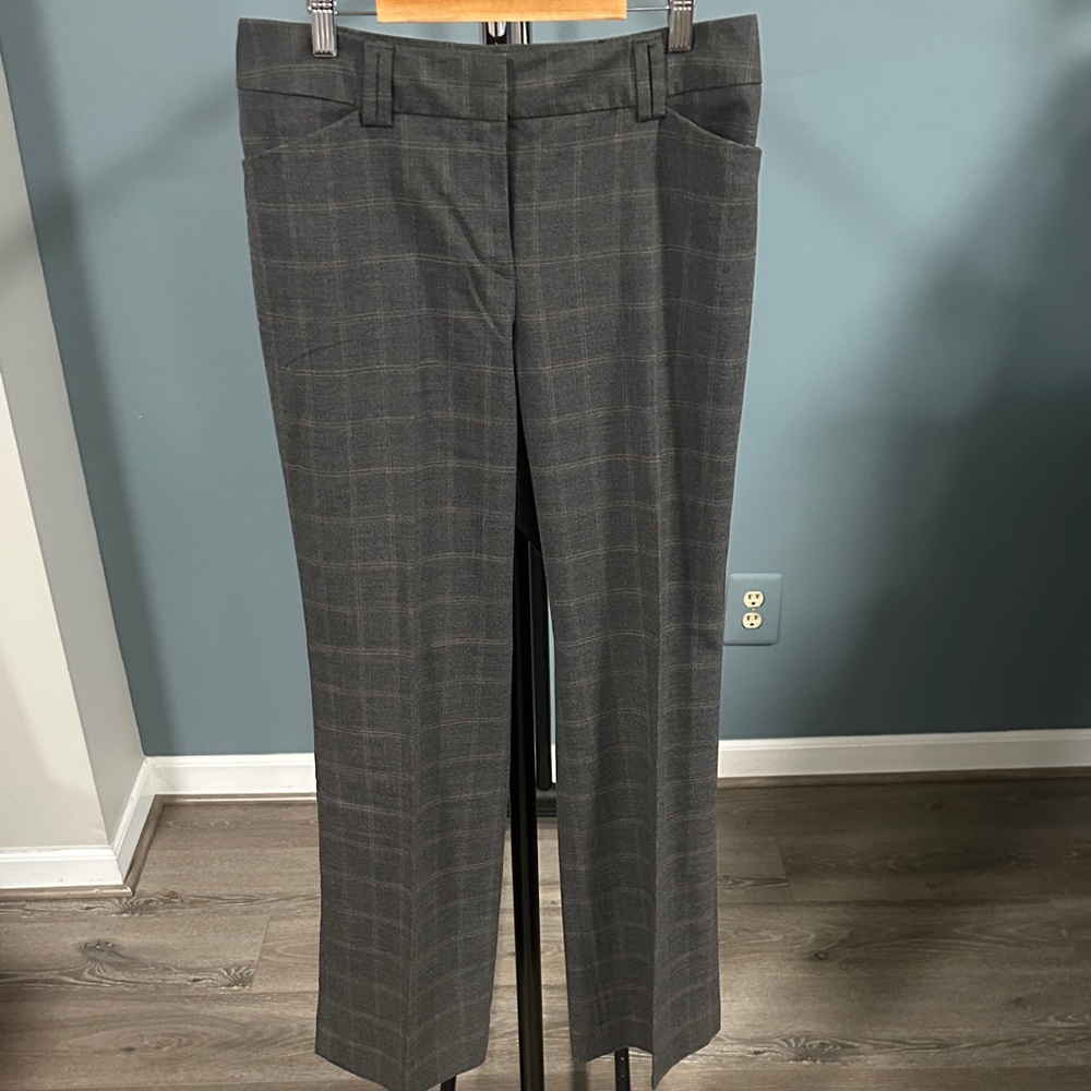 Ann Taylor Gray Plaid Women's Pants